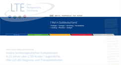 Desktop Screenshot of lte-lerntherapie.de
